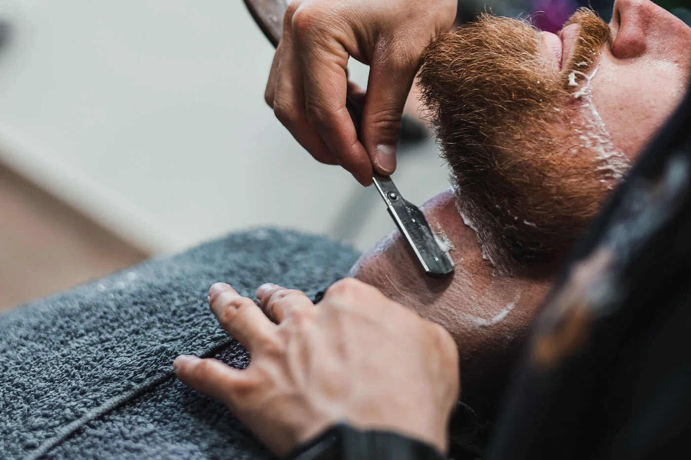 Momentka z výuky Barber School
