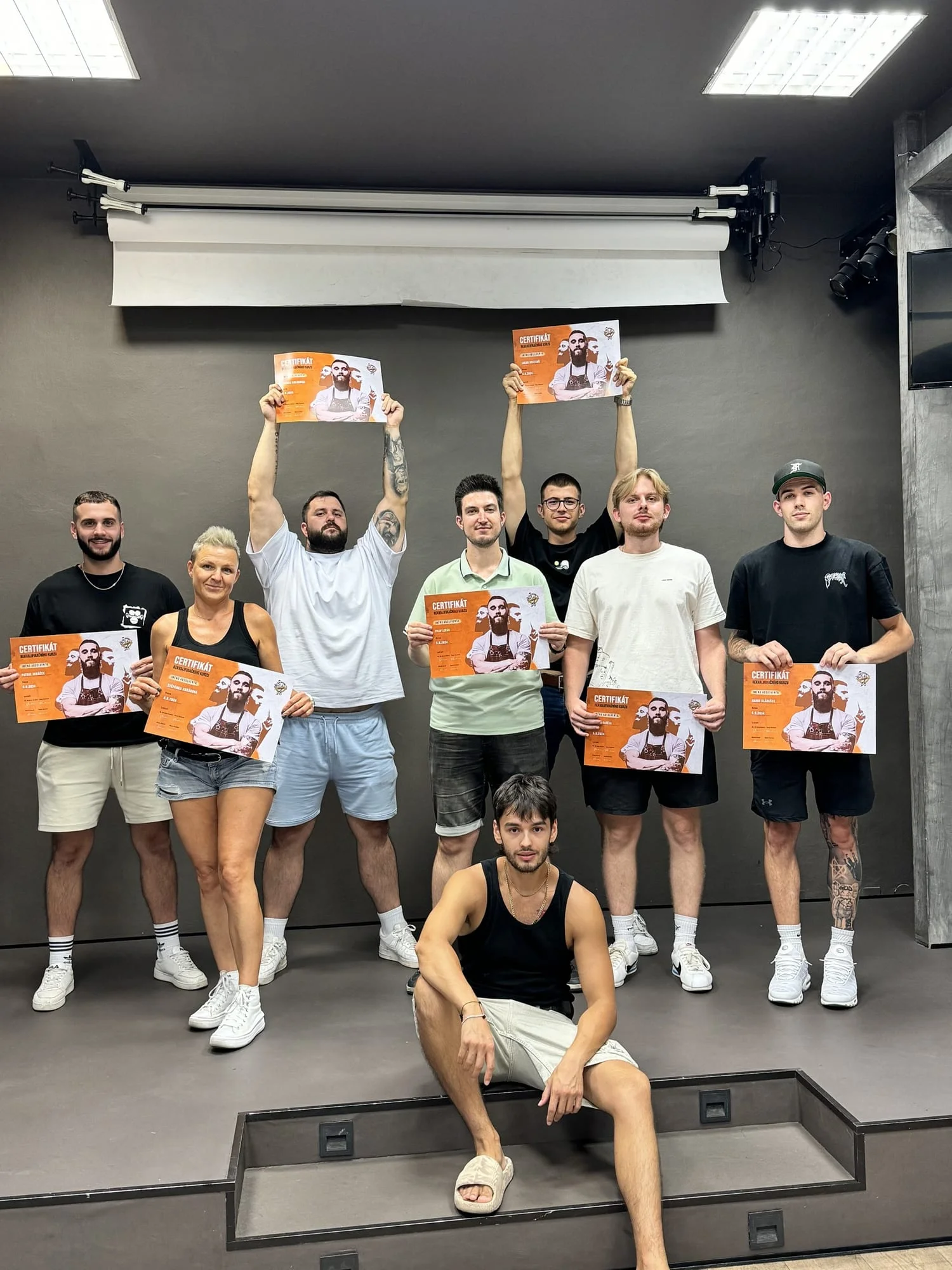 Momentka z výuky Barber School