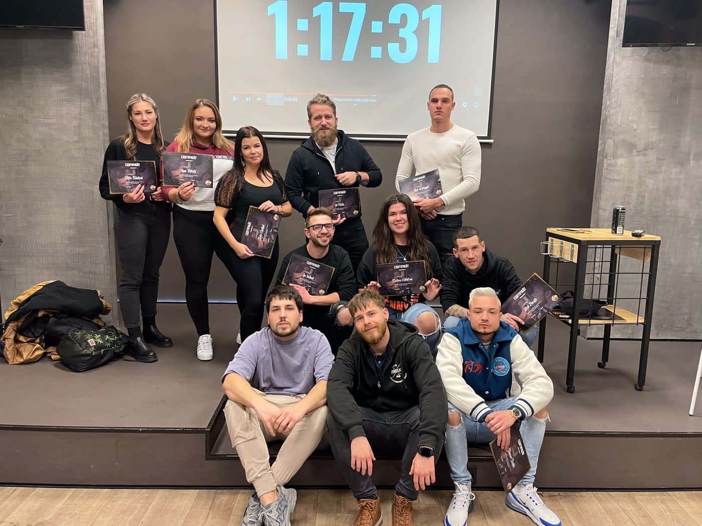 Momentka z výuky Barber School