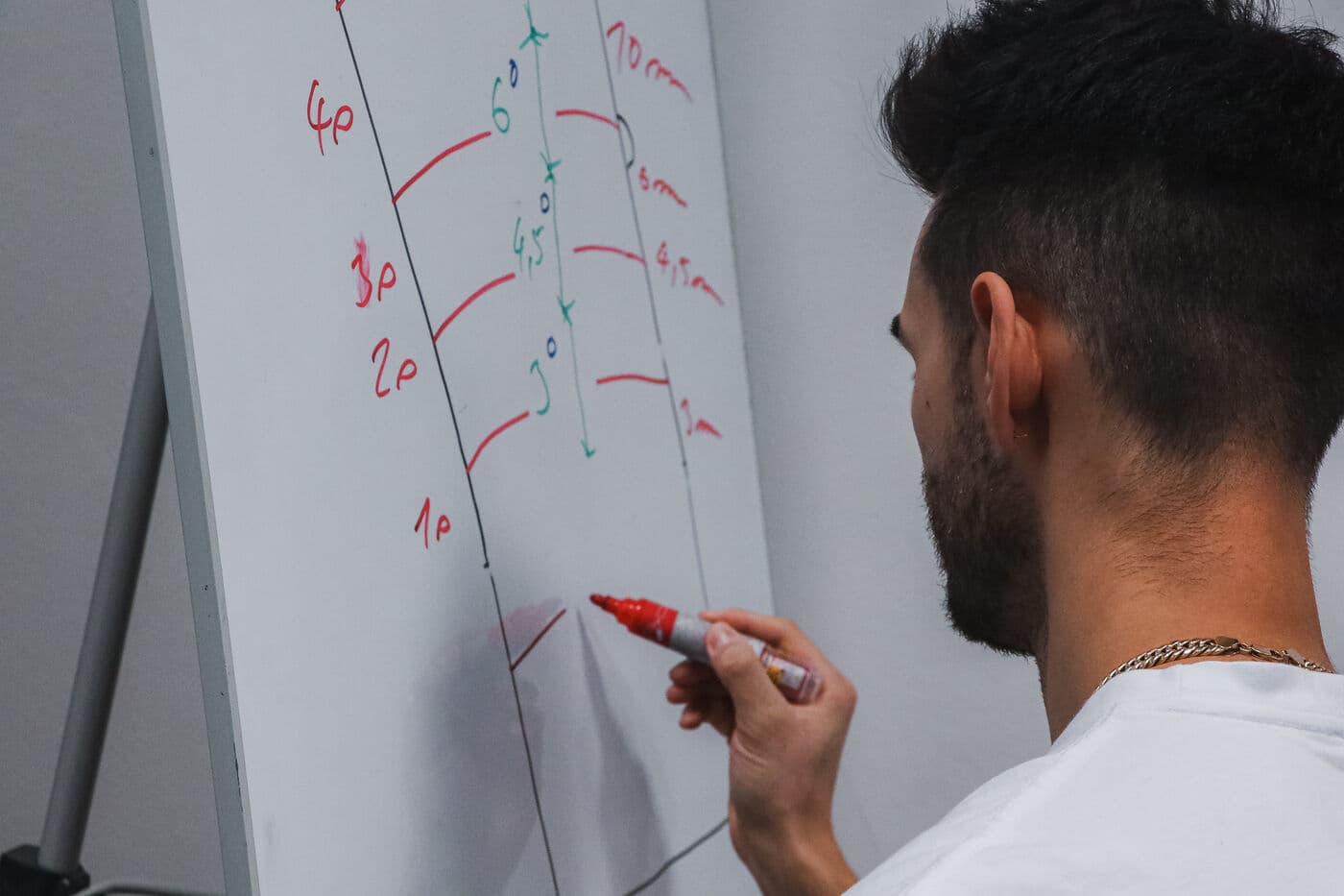 Momentka z výuky Barber School