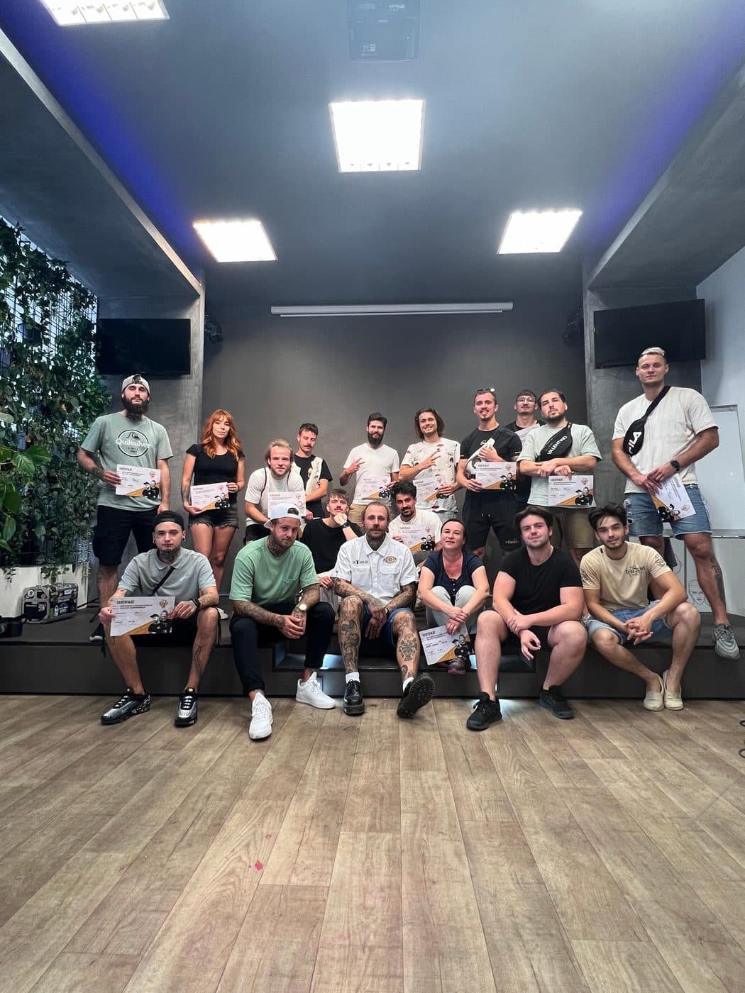 Momentka z výuky Barber School
