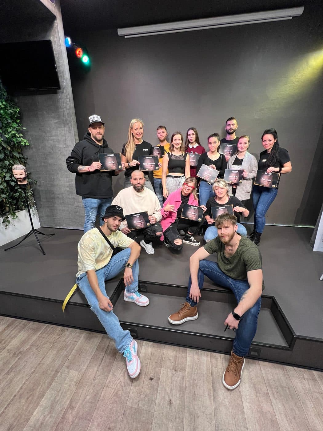 Momentka z výuky Barber School